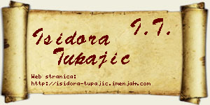 Isidora Tupajić vizit kartica